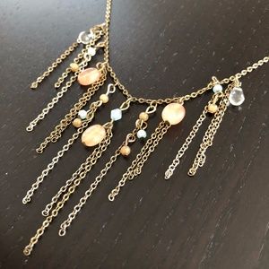 Bronze/Gold dangle Necklace